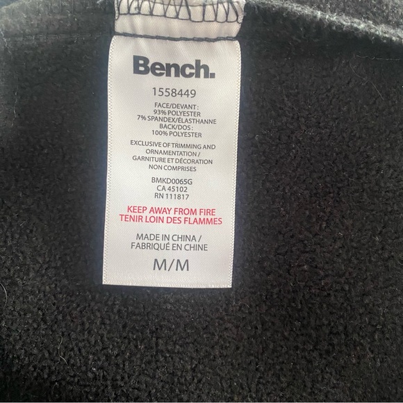 Women’s 2010’s Grey Bench Spring Jacket with Collar, Thumbhole Sleeves Medium - Picture 7 of 7